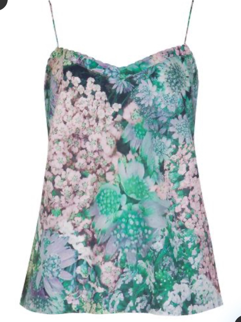 Ted Baker Floral Slip Cami in Green and Purple